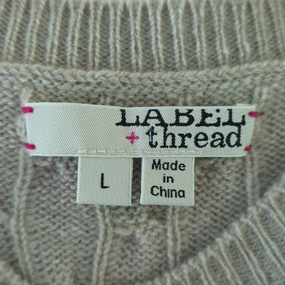 LABEL+thread Cashmere Colorblock Sweater - Picture 2 of 9